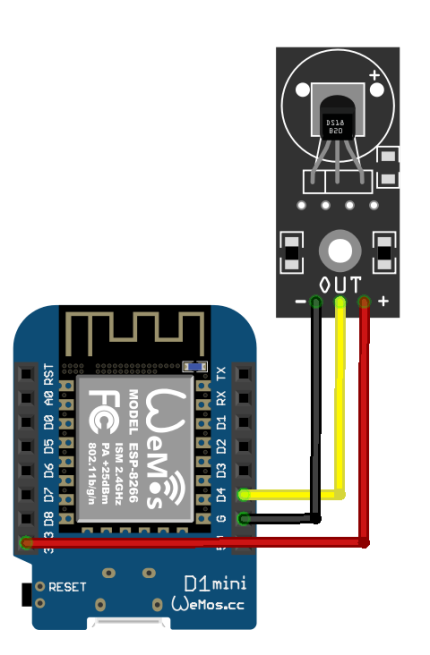 ESP and DS18B20 sensor